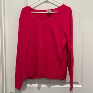 Worthington Bright Pink Sweater Women’s Size XL